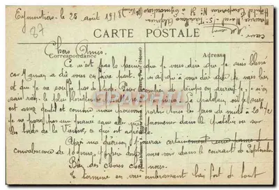 Eymoutiers — Widok z Fougeolles — Wyd. J. Serru — Rewers