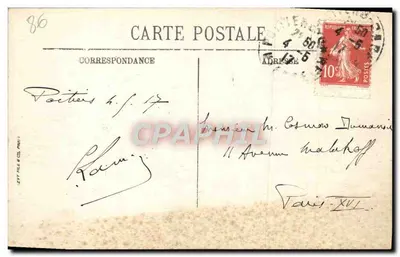 Poitiers — Notre-Dame-la-Grande — L.L. — n° 125 — Achterkant