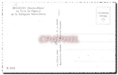 Briançon (Wysokie Alpy) — Portal Pignérol i Kolegiata Najświętszej Maryi Panny — Wydawnictwo Sztuki — Rewers