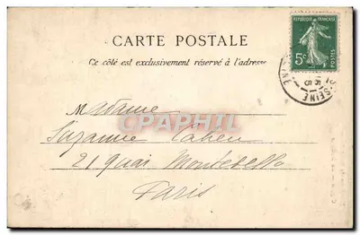 Kripte — Kapel — Kerk van Sint-Etienne — Uitgever: C. P. A. (n° 307) — Achterkant
