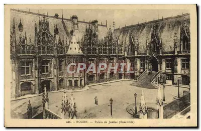 Rouen — Palácio de Justiça (Conjunto) — Edição La Cigogne, 74, rue aux Ours, Rouen