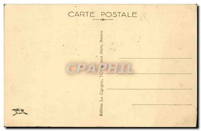 Rouen — Palácio de Justiça (Conjunto) — Edição La Cigogne, 74, rue aux Ours, Rouen — Verso