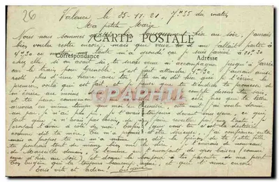 Valence (Drôme) - Park Jouvet - Katedra — B. F., Paryż, nr 11 — Rewers