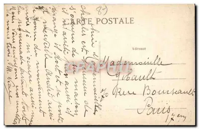 Villeneuve-sur-Yonne (Yonne) — A Grande Torre antes de sua restauração — Verso