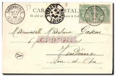 Katedra — Tours — wydawca R. Künzli Frères, Paryż, n° 694 — Rewers