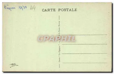 NANTES - Dom z XVI wieku, Rue de Verdun — wydawca La Cigogne, n° 123 — Rewers