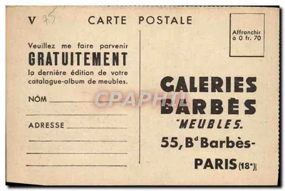 Most Gard — Karta z Almanachu Vermot — Photo Nut — Wydawca Galerie Barbès — Rewers