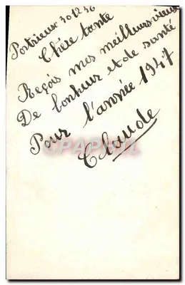 Dwa koty — Szczęśliwy rok — Jeanne Bouret — Rewers
