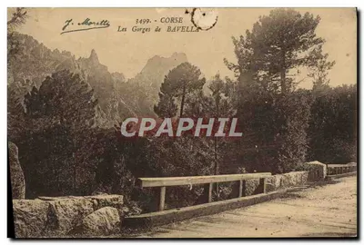 As Gorges de BAVELLA — Corse — J. Moretti, n° 3499