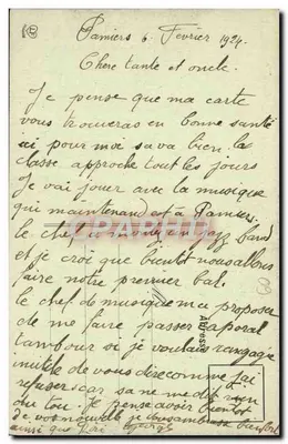 Pamiers - Szpital — Fot. Labouche Fr. - Toulouse, n° 412 — Rewers