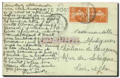 Weg van Saint-Paul naar Lavelanet — Saint-Barthélemy en Le Fourcat — L'Ariège — Fot. Labouche Fr. — Toulouse — Achterkant