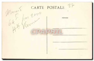Limoğes — Hotel de Ville — Wydawca nieznany, numer seryjny 210 — Rewers