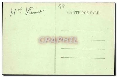 Limoges - Hotel de Ville — vista da praça com fonte — n° 119 — Verso