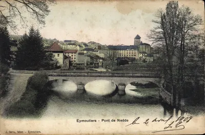 Eymoutiers - Ponte de Nedde — J. Serru, tabac, Eymoutiers, número de série não visível