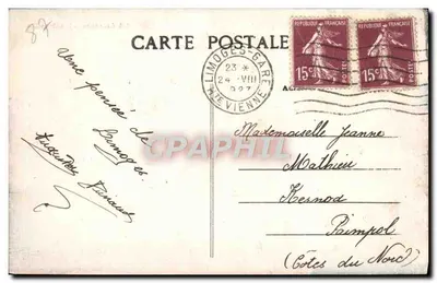 Limoges — L'Abbessaille — Wydawca anonimowy, nr 238 — Rewers