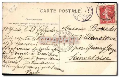 St-Yrieix-la-Perche — Vista geral em direção à Igreja — Haute-Vienne, 311 — Verso