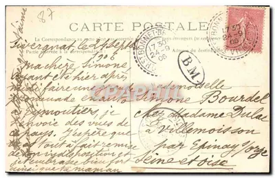 Eymoutiers — Ogólny widok (A) — La Haute-Vienne Illustrée — Wydawnictwo Ribière — Rewers