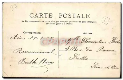 Ruiny zamku CHALUCET — Haute-Vienne — wydawca M.T. n°168 — Rewers