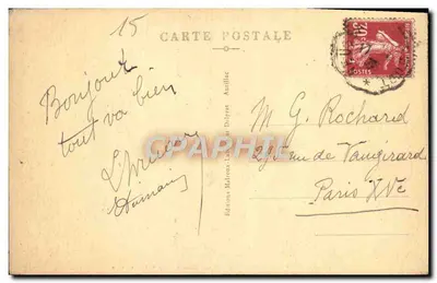 Die Monts du Cantal von der Höhe des Col de Cabre aus — Panorama — Éditions Maroux-Labat Dalpert — Rückseite