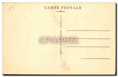 O Cantal pitoresco — Visão do Lioran e da Vale — Edições Mairou Laborie, Aurillac — Verso