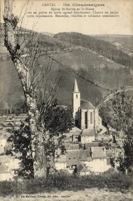 Chaudes-Aigues — Igreja de São Martinho e São Blásio — editor Civette, Anrilhac