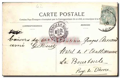 Saint-Étienne - Panorama — Karta pocztowa Cost Rousséan, n°4 — Rewers
