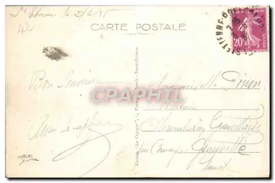 Saint-Étienne - Algemene uitzicht, noordoostkant — Uitgave 'La Gigogne', nr. 5 — Achterkant