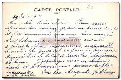 Monte Dore — Vista general — G. D'O. n°1413 — Reverso