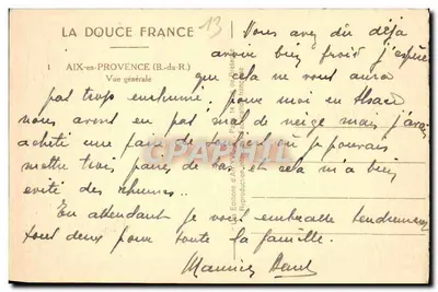 Aix-en-Provence — Algemene uitzicht — Het zoete Frankrijk — Achterkant
