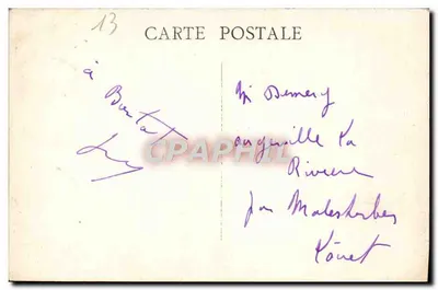 Marsella — El Fuerte de San Juan — editor no visible — Reverso
