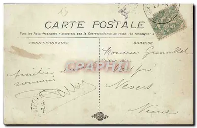 Marsiglia - Castello d'If, l'Embarcadère — Cartolina d'epoca n°1776 — Verso