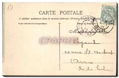 Marseille - La Cannebière — tramwaj n°576 — wydawca Moskoff — Rewers