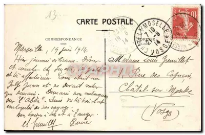 Marseille — Invoer van het Oude Haven en Brug Transyardeur — Uitgever E.L. — Achterkant
