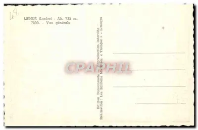 Mende (Lozère) — Ogólny widok — Wydawnictwo Boissonnade, Realizacja Théo Jac — Rewers
