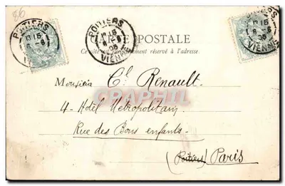 Poitiers (Vienne) — Katedra św. Hilary, boczna fasada północna — J. Robuchon, fot. — n°29 — Rewers