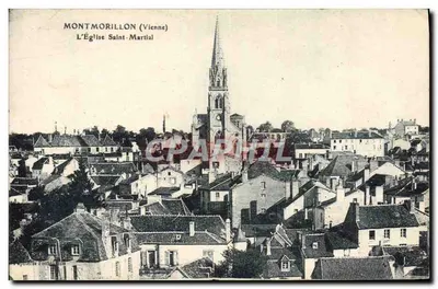 Montmorillon (Vienne) — A Igreja de Saint-Martial — Papeterie Lombard