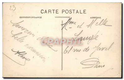 Crozant (Creuse) — Ruiny i Placeret — Wydawca nieznany, nr 23 — Rewers