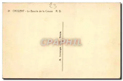 Crozant — A Curva da Creuse — R. Dorange, Tours — Verso