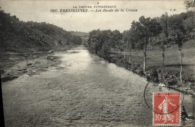 As margens da Creuse — Fresselines — Bilhete postal moderno n°966