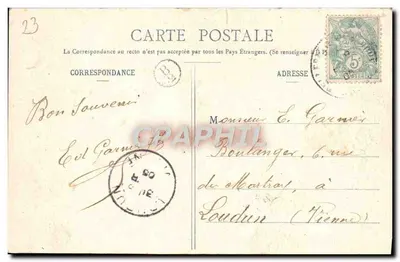 Champagnat (Creuse) - Visão geral — Luquot, editor, Bellegrande — Verso