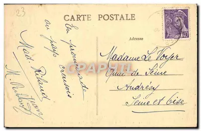 Croizant — Algemene uitzicht op de ruïnes — La Creuse Illustrée, n°26 — Achterkant