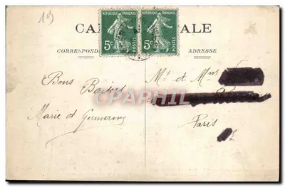 Scena z życia w Corrèze — Wydawca nieznany, nr serii 2 — Rewers