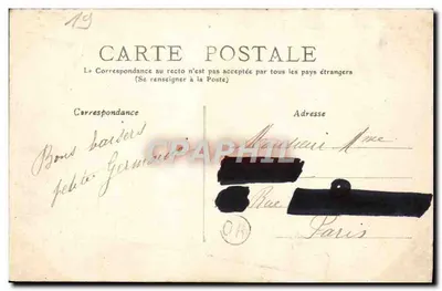 Corrèze — TURENNE — Zamek Linoire i skały Roumezat — Fototypia Besso — Rewers