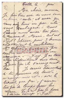 Aubazine — Igreja abbatial do século XII — Editor R. Petit, Brive — Verso