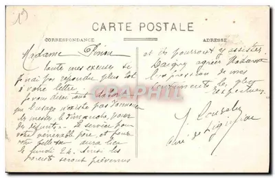 Capela da Chabananne — Ussel — Editor Eyboulet — Verso