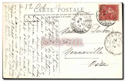 Brantôme – Maison do XIIIe século, Rue de la Miséricorde — Cl R. Lucroix — Verso