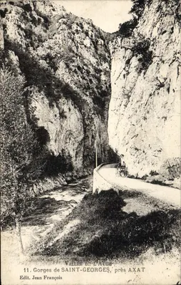 Gorges de Saint-Georges, perto de Axat — Vale do Aude — Edit. Jean François, n°11