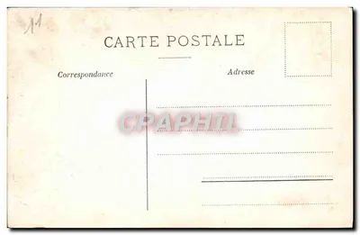 Carcassonne - Perspektywa zewnętrznych obron zamku — Wyd. Victorine Cats, Orlé de Carcassonne — Rewers