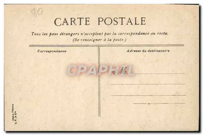 Abbeville. Vista panorâmica tirada de S. Jacques — L.V. & C°, n° 590 — Verso