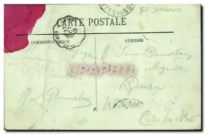Abbeville — Monumento del Cavaliere della Barre — editore LL, n° 185 — Verso